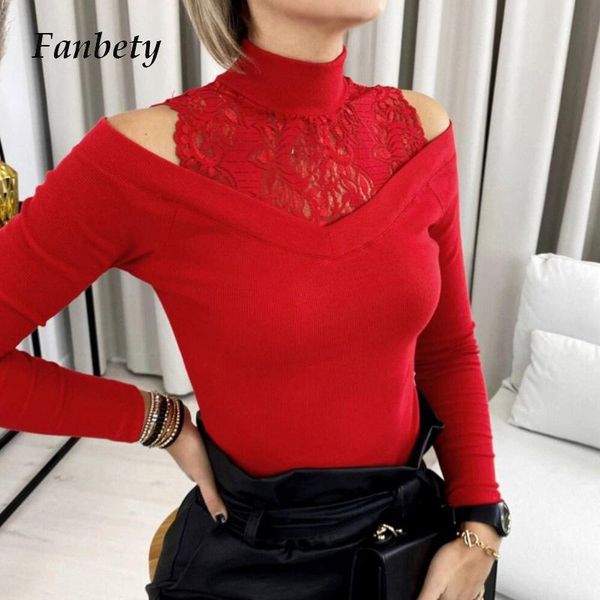 women cold shoulder lace patchwork blouse spring autumn round neck solid pullover casual femme long sleeve shirt blusa, White
women cold shoulder lace patchwork blouse spring autumn round neck solid pullover casual femme long sleeve shirt blusa, White