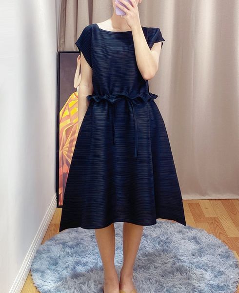2021 Summer Pp Series Female Dress Miyak Fold Fashion Plus Size Thin Cord Medium Length to Laa2, Black;gray
2021 Summer Pp Series Female Dress Miyak Fold Fashion Plus Size Thin Cord Medium Length to Laa2, Black;gray