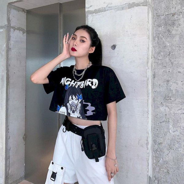 women's t-shirt short-sleeved 2021 summer korean version of short anime print loose round neck harajuku high street, White
women's t-shirt short-sleeved 2021 summer korean version of short anime print loose round neck harajuku high street, White