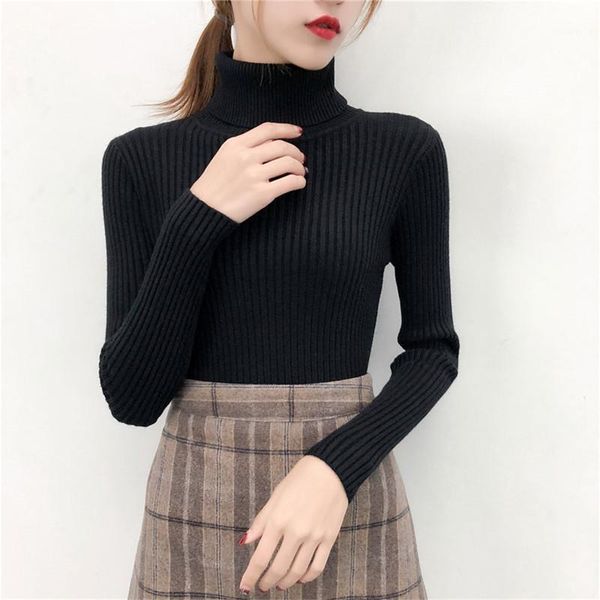 women's sweaters solid turtleneck female pullover 2021 women sweater casual full sleeve warm soft spring autumn winter knitted cotton, White;black
women's sweaters solid turtleneck female pullover 2021 women sweater casual full sleeve warm soft spring autumn winter knitted cotton, White;black