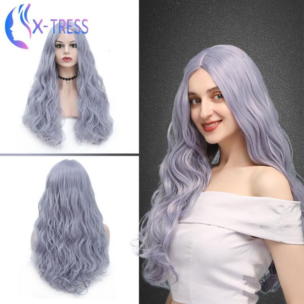 synthetic wigs purple for women long loose wave fully soft middle part heat resistant fiber cosplay party daily x-tress wig, Black
synthetic wigs purple for women long loose wave fully soft middle part heat resistant fiber cosplay party daily x-tress wig, Black