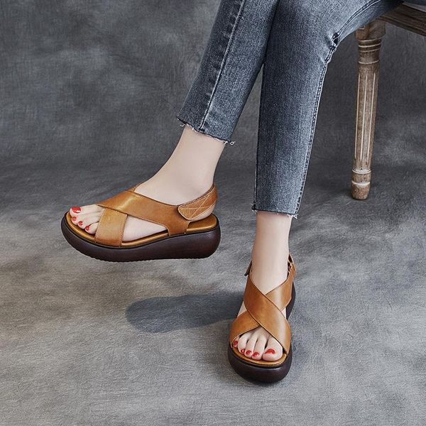 black thick soled sandals women's leather 2021 summer new versatile open toe fashion leisure high heels slope heel women's shoes
black thick soled sandals women's leather 2021 summer new versatile open toe fashion leisure high heels slope heel women's shoes