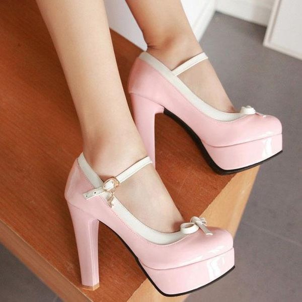 dress shoes lihuamao mary jane for women high heel pumps platform bow-tie knot ankle strap round toe wedding party cosplay ladies shoe, Black
dress shoes lihuamao mary jane for women high heel pumps platform bow-tie knot ankle strap round toe wedding party cosplay ladies shoe, Black