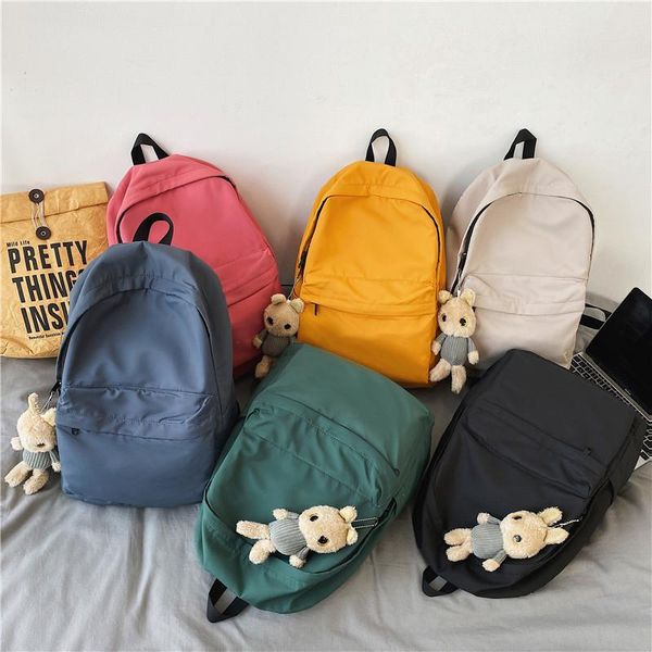 large-capacity colorful leisure backpack solid color all-match computer backpack waterproof school bag men and women travel bags
large-capacity colorful leisure backpack solid color all-match computer backpack waterproof school bag men and women travel bags