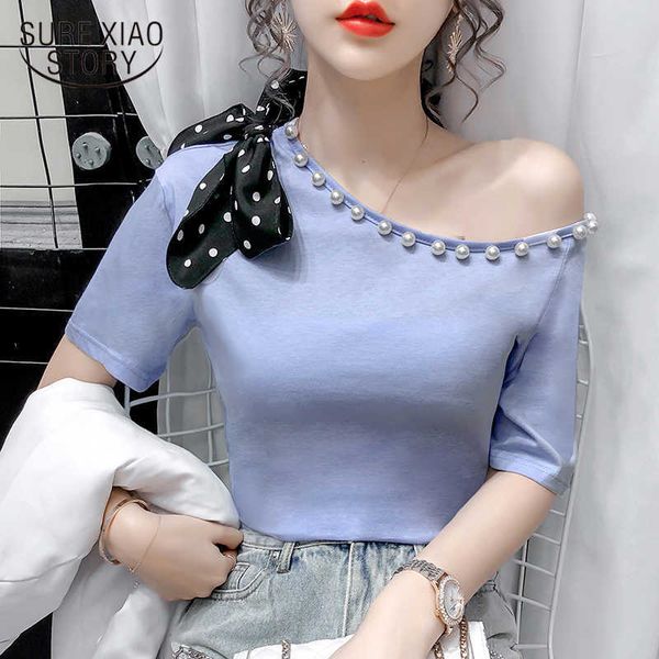 summer short sleeve blouse female korean style college style beaded round neck bow loose shirt women chemisier femme 10263 210528, White
summer short sleeve blouse female korean style college style beaded round neck bow loose shirt women chemisier femme 10263 210528, White