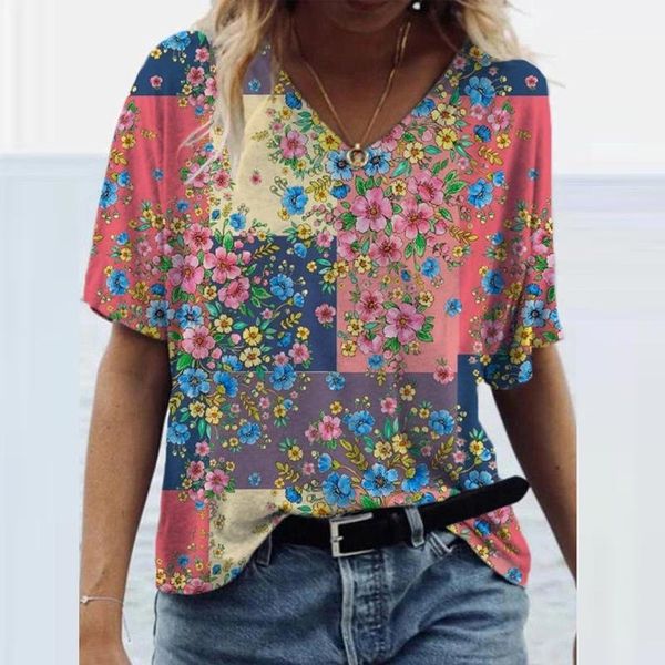women's blouses & shirts summer clothing 2021 floral printed short sleeve v-neck casual pullover loose vintage lady plus size top, White
women's blouses & shirts summer clothing 2021 floral printed short sleeve v-neck casual pullover loose vintage lady plus size top, White