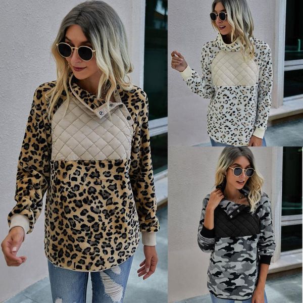 women's hoodies & sweatshirts women casual plush pullover hoodie womens 2021 female autumn turtleneck buttons long sleeve fleece leopar, Black
women's hoodies & sweatshirts women casual plush pullover hoodie womens 2021 female autumn turtleneck buttons long sleeve fleece leopar, Black