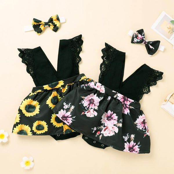 born baby girl clothes lace ruffle sunflower print romper+headband set summer sleeveless outfits sunsuit for 0-24months clothing sets, White
born baby girl clothes lace ruffle sunflower print romper+headband set summer sleeveless outfits sunsuit for 0-24months clothing sets, White