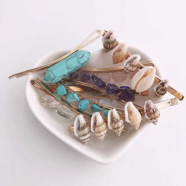 hair clips & barrettes kbjw original handmade clip natural stone gold color hairpin accessories for women's party unique jewelry, Golden;silver
hair clips & barrettes kbjw original handmade clip natural stone gold color hairpin accessories for women's party unique jewelry, Golden;silver