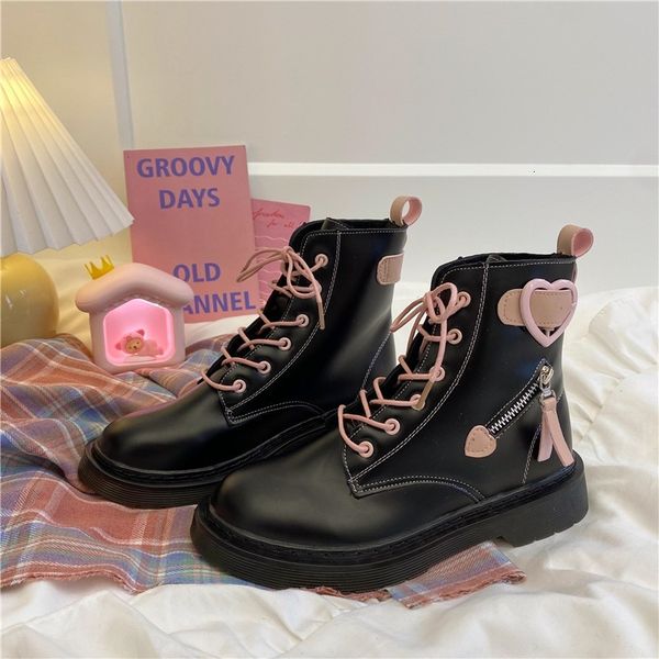 anime cosplay martin lolita boots women ankle boot harujuku feminine sweet kawaii japanese girls beautiful lace up mid-heel v11i, Black
anime cosplay martin lolita boots women ankle boot harujuku feminine sweet kawaii japanese girls beautiful lace up mid-heel v11i, Black
