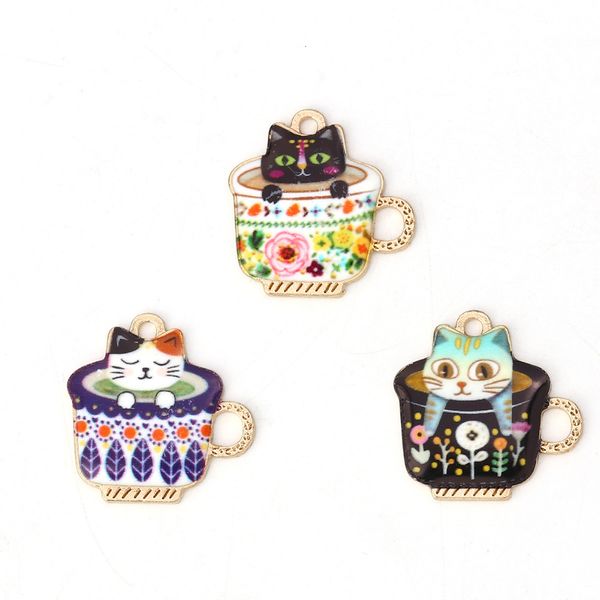 necklaces pendants 10pcs zinc based alloy charms pendant cup gold multicolor cat enamel romantic diy findings for necklace bracelet making, Silver
necklaces pendants 10pcs zinc based alloy charms pendant cup gold multicolor cat enamel romantic diy findings for necklace bracelet making, Silver
