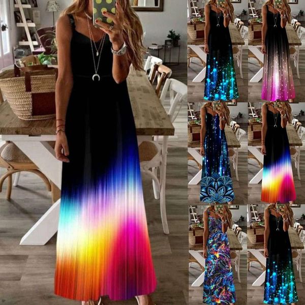 casual dresses for women's fashion loose luminous print sleeveless vest dress ladies clothing colorful, Black;gray
casual dresses for women's fashion loose luminous print sleeveless vest dress ladies clothing colorful, Black;gray