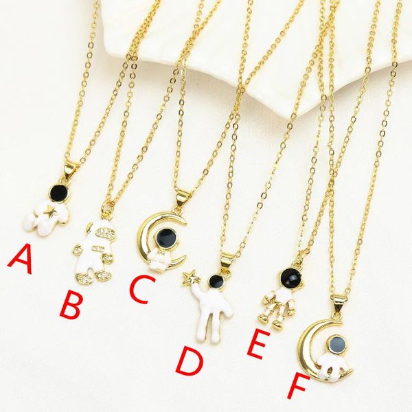 pendant necklaces 10 pcs cute astronauta pendants necklace lovely jewelry neckace 8631, Silver 
pendant necklaces 10 pcs cute astronauta pendants necklace lovely jewelry neckace 8631, Silver