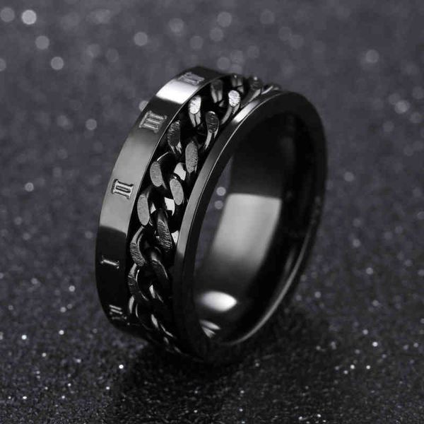 edc finger fidget spinner stainless steel chain rotatable ring men classical rome digital power sense gift, Silver
edc finger fidget spinner stainless steel chain rotatable ring men classical rome digital power sense gift, Silver