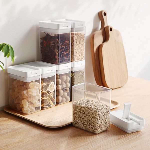 storage bottles & jars kitchen japanese-style airtight plastic transparent moisture-proof refrigerator box multigrain square tank
storage bottles & jars kitchen japanese-style airtight plastic transparent moisture-proof refrigerator box multigrain square tank