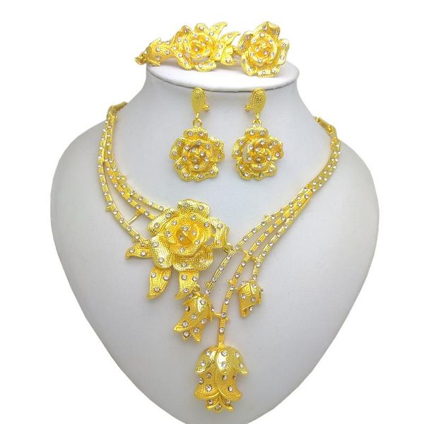 earrings & necklace kingdom ma fashion earring bracelet bangle rose flower jewelry set gold color bridal sets for women wedding, Silver
earrings & necklace kingdom ma fashion earring bracelet bangle rose flower jewelry set gold color bridal sets for women wedding, Silver