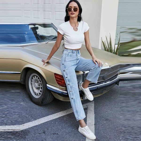 women's pants & capris baggy jeans women jean femme lady zipper hight waist loose straight leg full length pantalon pour, Black;white
women's pants & capris baggy jeans women jean femme lady zipper hight waist loose straight leg full length pantalon pour, Black;white