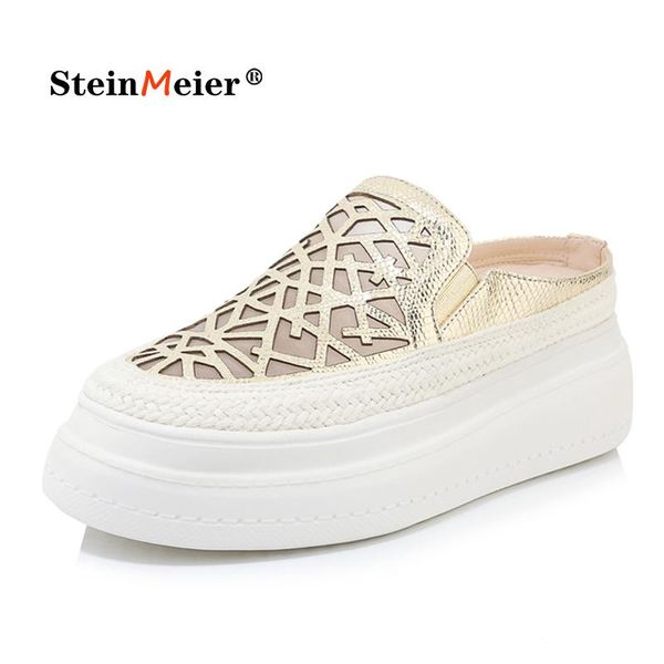 women genuine leather new holes platform round toe slippers lazy net thick bottom sandals slip on leisure shoes 2021, Black
women genuine leather new holes platform round toe slippers lazy net thick bottom sandals slip on leisure shoes 2021, Black