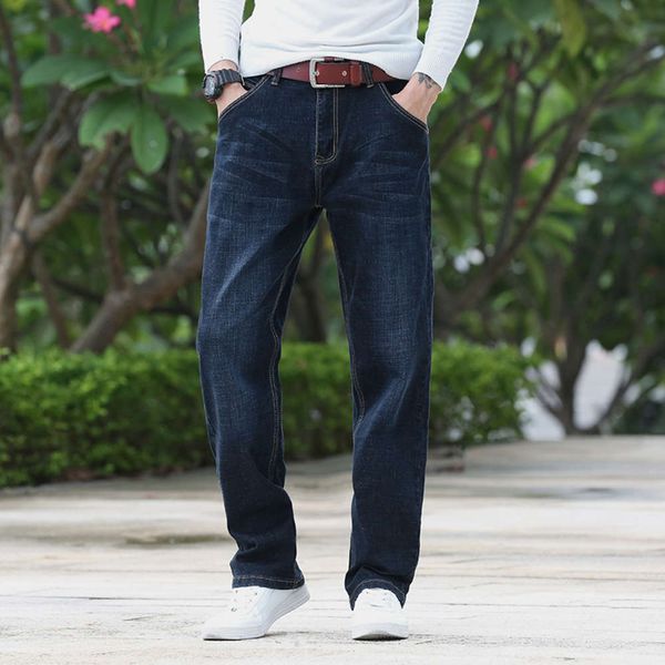 oversize spring and autumn loose straight tube fashion brand casual jeans stretch large pants men'swinter, Blue
oversize spring and autumn loose straight tube fashion brand casual jeans stretch large pants men'swinter, Blue