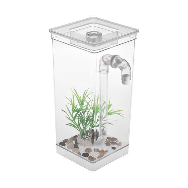 aquarium self cleaning small fish tank bowl convenient acrylic desk aquarium for office home creative gifts for children
aquarium self cleaning small fish tank bowl convenient acrylic desk aquarium for office home creative gifts for children