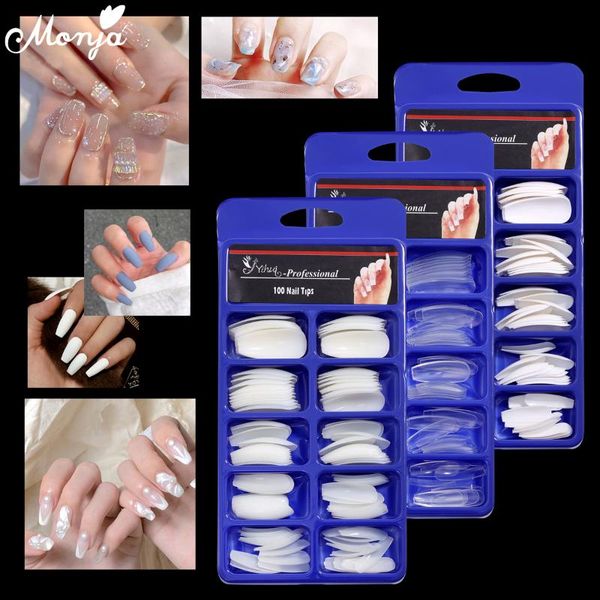 false nails monja 100 pcs white clear nature color full cover acrylic ballet coffin nail extension tips fake manicure tool, Red;gold
false nails monja 100 pcs white clear nature color full cover acrylic ballet coffin nail extension tips fake manicure tool, Red;gold