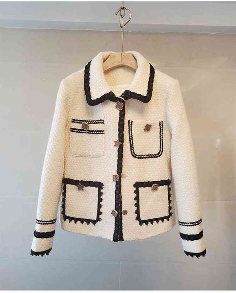 women's jackets 1202 spring lapel neck long sleeve coat tweed black white fashion womens clothes sh flk8, Black;brown
women's jackets 1202 spring lapel neck long sleeve coat tweed black white fashion womens clothes sh flk8, Black;brown