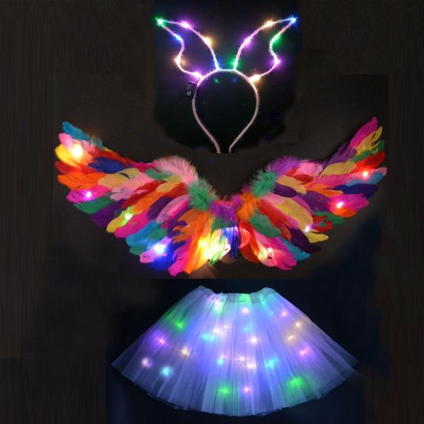 party decoration led light tutu skirt ear hairband glow angel head wear cosplay costume birthday gift wedding neon clothes decor
party decoration led light tutu skirt ear hairband glow angel head wear cosplay costume birthday gift wedding neon clothes decor