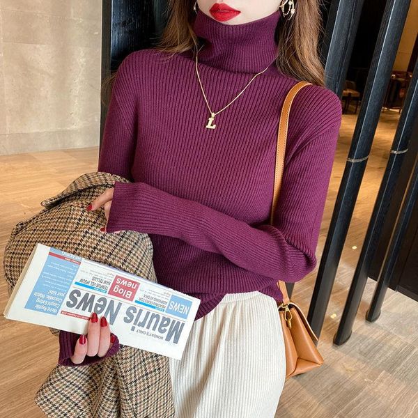 women's sweaters woman chandails large size knitted turtleneck sweater fall winter inner wear slim-fit long sleeve pile collar, White;black
women's sweaters woman chandails large size knitted turtleneck sweater fall winter inner wear slim-fit long sleeve pile collar, White;black