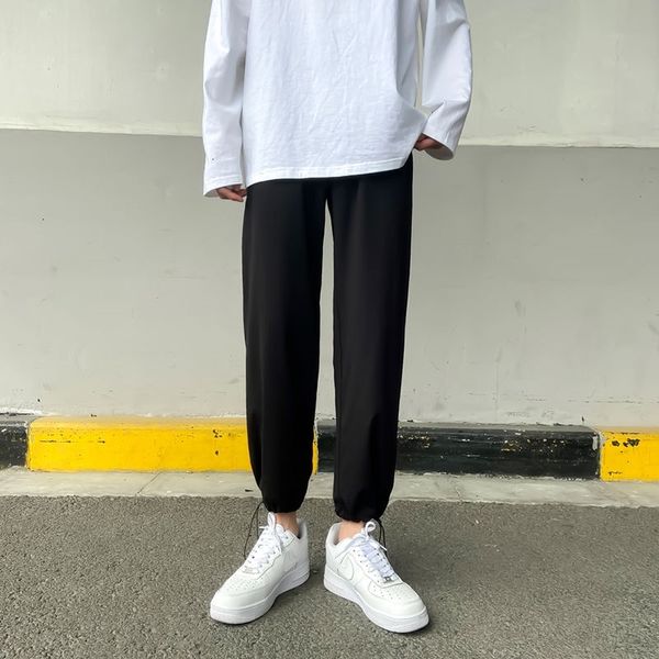 men's pants solid color formal suit men korean fashion loose ice silk casual menstreetwear social wide-leg straight-leg w17m, Black
men's pants solid color formal suit men korean fashion loose ice silk casual menstreetwear social wide-leg straight-leg w17m, Black