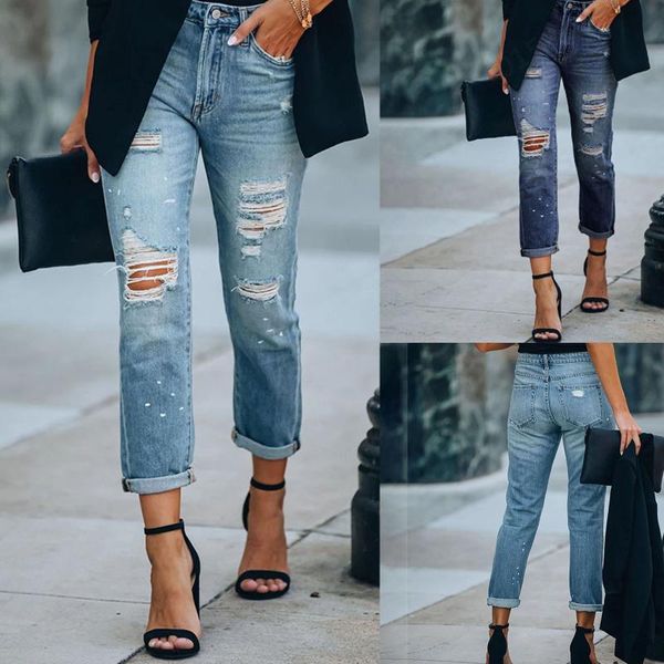women's jeans drawstring denim for women stretch ripped jean ladies plus size full length pencil pants, Blue
women's jeans drawstring denim for women stretch ripped jean ladies plus size full length pencil pants, Blue