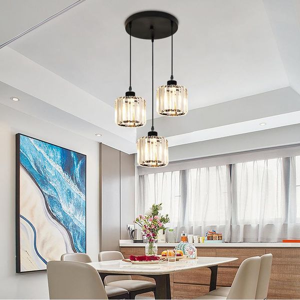 pendant lamps nordic restaurant study bar three lamp modern luxury creative crystal lights led 12w color changeable bulb 96-220v
pendant lamps nordic restaurant study bar three lamp modern luxury creative crystal lights led 12w color changeable bulb 96-220v