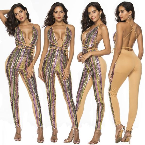 women's jumpsuits & rompers european and american women s wear color striped pants casual jumpsuit, Black;white
women's jumpsuits & rompers european and american women s wear color striped pants casual jumpsuit, Black;white