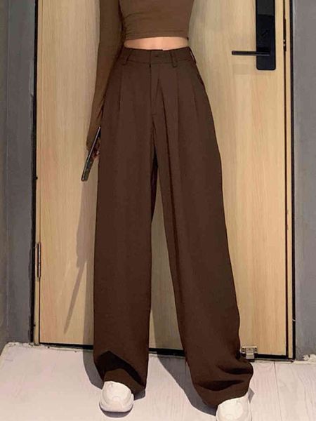 women's pants & capris retro solid color wild straight wide leg female spring korean fashion high waist casual long gtow, Black;white
women's pants & capris retro solid color wild straight wide leg female spring korean fashion high waist casual long gtow, Black;white