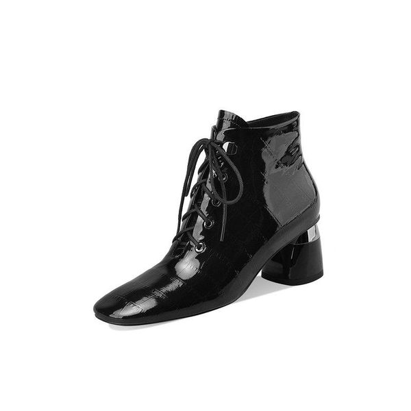 boots autumn winter quality cow patent leather women ankle night club shoes woman black high heel short size 40 41
boots autumn winter quality cow patent leather women ankle night club shoes woman black high heel short size 40 41