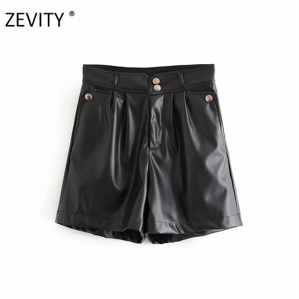 zevity new women fashion buttons pu leather shorts ladies pockets chic zipper fly casual slim shorts pantalone cortos p923 210309, White;black
zevity new women fashion buttons pu leather shorts ladies pockets chic zipper fly casual slim shorts pantalone cortos p923 210309, White;black