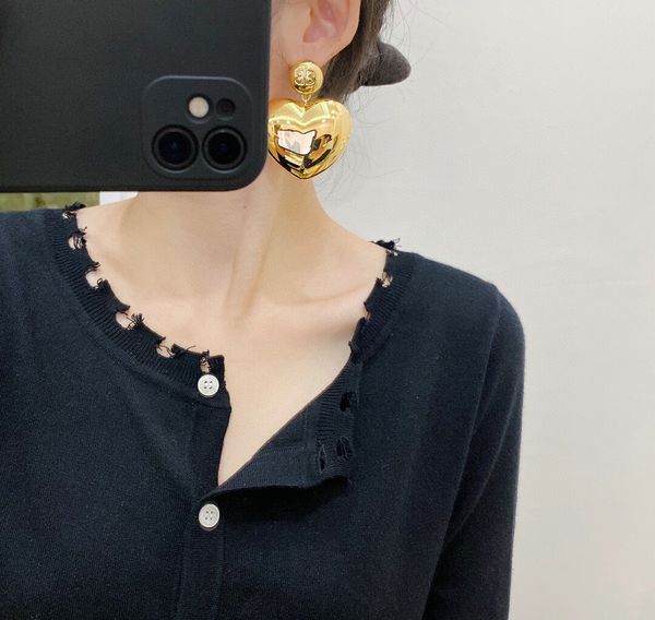 2021 drop earring with heart shape in 18k gold plated for women wedding jewelry gift ps3780, Golden
2021 drop earring with heart shape in 18k gold plated for women wedding jewelry gift ps3780, Golden