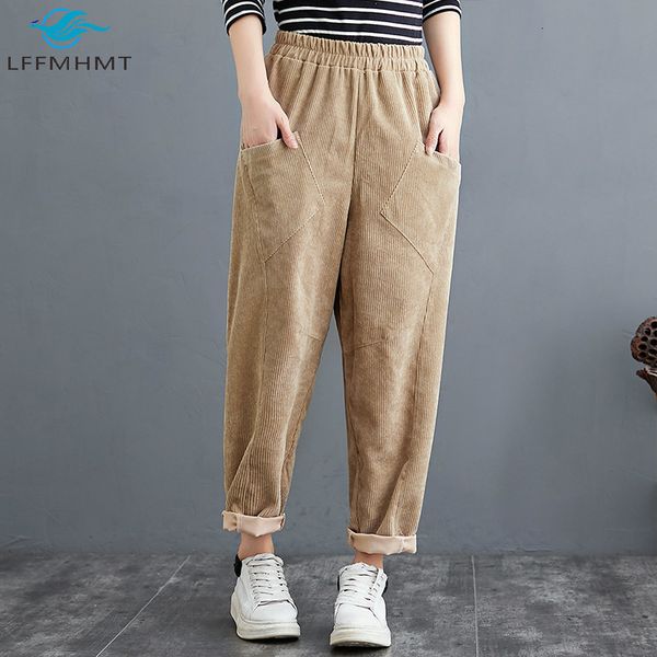 2021 new women winter fall fashion solid color high waist pocket patchwork casual female cotton corduroy retro trousers pkb6, Black;white
2021 new women winter fall fashion solid color high waist pocket patchwork casual female cotton corduroy retro trousers pkb6, Black;white