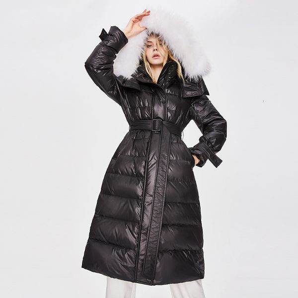 2021 Warm Winter White Down Jacket Raccoon Fur Collar Hooded Women Coat Feminino F9SC, Black
2021 Warm Winter White Down Jacket Raccoon Fur Collar Hooded Women Coat Feminino F9SC, Black