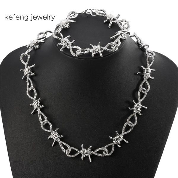 chokers thorns choker necklace & pendant iced out rhinestone for women gold silver color men's hip hop rock streetwear jewelry, Golden;silver
chokers thorns choker necklace & pendant iced out rhinestone for women gold silver color men's hip hop rock streetwear jewelry, Golden;silver