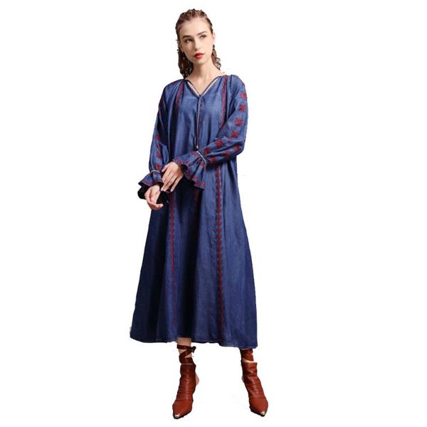 casual dresses women's v collar embroidery little bell ruffle cuff denim dress long loose pattern with pockets jeans clothing blue fs10, Black;gray
casual dresses women's v collar embroidery little bell ruffle cuff denim dress long loose pattern with pockets jeans clothing blue fs10, Black;gray