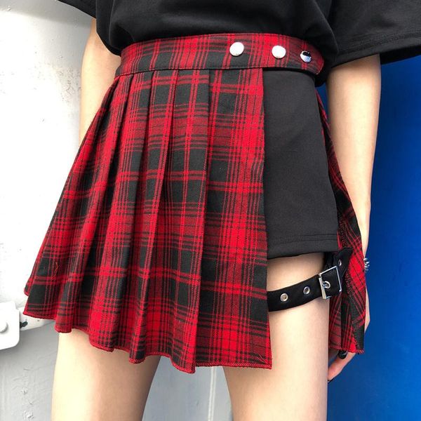 skirts punk red and black shorts women's pleated high waist skirt short summer fashion sweet sexy
skirts punk red and black shorts women's pleated high waist skirt short summer fashion sweet sexy
