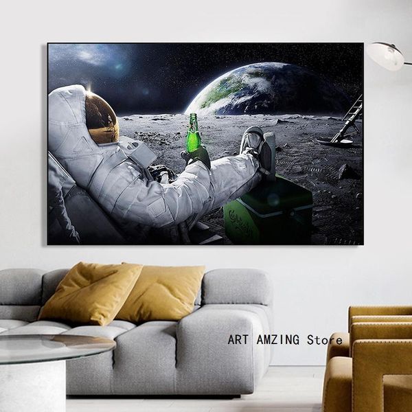 beers outer space canvas paintings earth astronauts relaxing on moon wall art poster pictures for for living room home decor
beers outer space canvas paintings earth astronauts relaxing on moon wall art poster pictures for for living room home decor