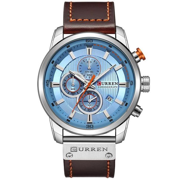 wristwatches men's fashion quartz movement watch leather belt alloy case automatic date waterproof chronograph sports military male, Slivery;brown
wristwatches men's fashion quartz movement watch leather belt alloy case automatic date waterproof chronograph sports military male, Slivery;brown