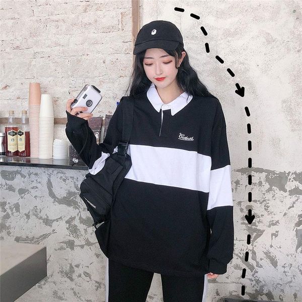 harajuku womens long sleeve t-shirt loose college wind embroidery stitching female striped girl autumn vintage t-shirt, White
harajuku womens long sleeve t-shirt loose college wind embroidery stitching female striped girl autumn vintage t-shirt, White