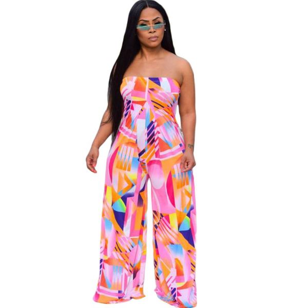women's jumpsuits & rompers summer women strapless print backless wide leg night club party bandage one piece outfits, Black;white
women's jumpsuits & rompers summer women strapless print backless wide leg night club party bandage one piece outfits, Black;white