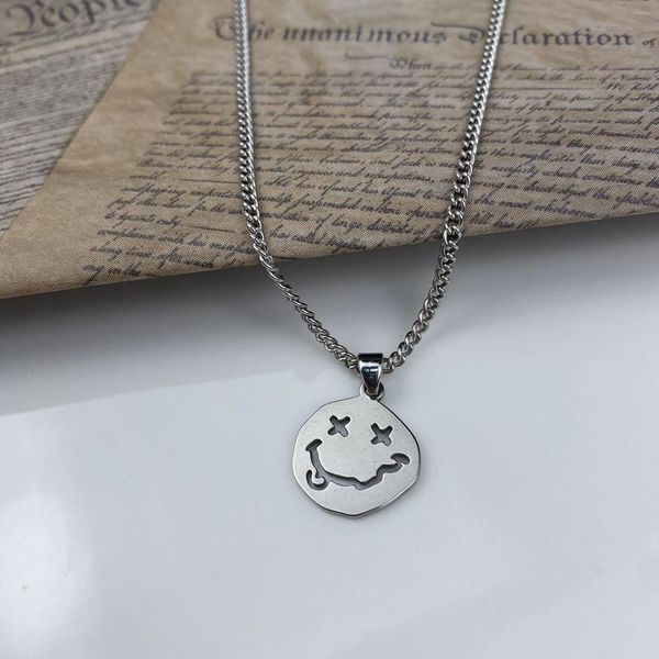 necklaces pendants kpop smiley face goth hip hop egirl chain smile pendant for women men girl neck gothic couple streetwear, Silver
necklaces pendants kpop smiley face goth hip hop egirl chain smile pendant for women men girl neck gothic couple streetwear, Silver