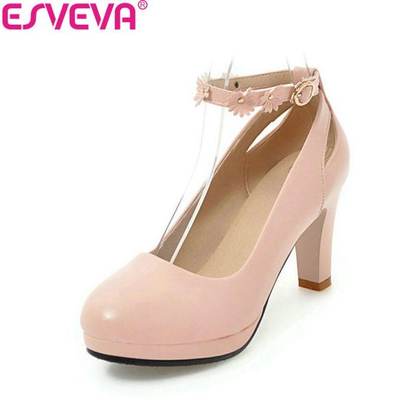 dress shoes esveva 2021 women pumps buckle strap square high heels round toe platform 1.5cm spring and autumn size 34-43, Black
dress shoes esveva 2021 women pumps buckle strap square high heels round toe platform 1.5cm spring and autumn size 34-43, Black