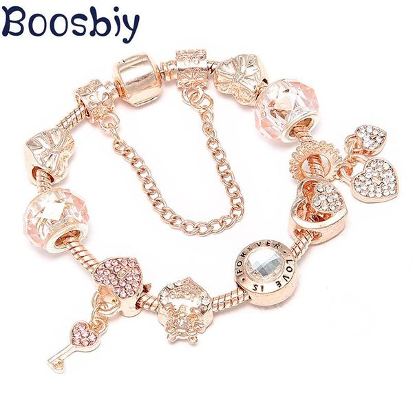 charm bracelets boosbiy with 'love is forever ' charms beads for women diy crystal heart jewelry gift, Golden;silver
charm bracelets boosbiy with 'love is forever ' charms beads for women diy crystal heart jewelry gift, Golden;silver