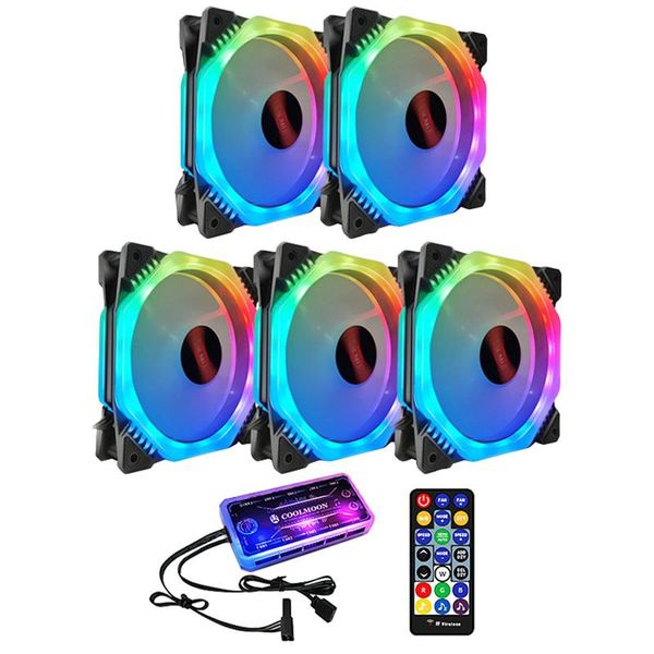lapcooling pads coolmoon rgb computer case fan, 12cm silent polygon + music controller fan cpu (5 pcs)
lapcooling pads coolmoon rgb computer case fan, 12cm silent polygon + music controller fan cpu (5 pcs)