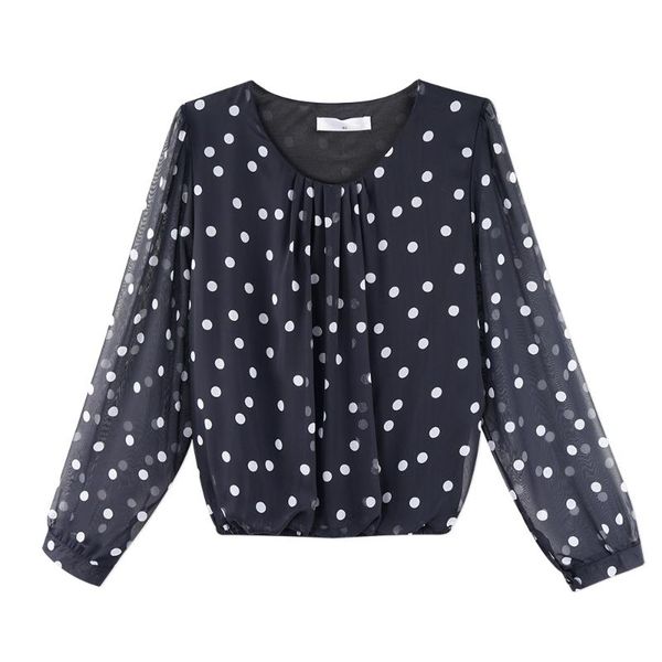 women's blouses & shirts neatie kiddie fashion elegant long sleeve chiffon shirt women blouse polka dot print spring casual blusas fema, White
women's blouses & shirts neatie kiddie fashion elegant long sleeve chiffon shirt women blouse polka dot print spring casual blusas fema, White